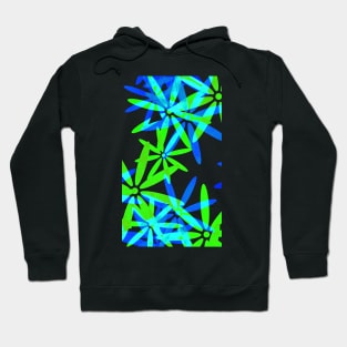 Green Flower Power Hoodie